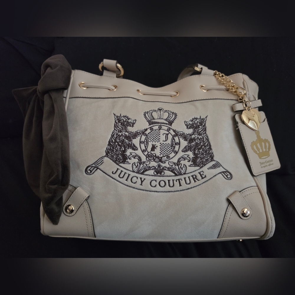 Juicy Couture Sandstone/Chocolate Daydreamer Tote Bag